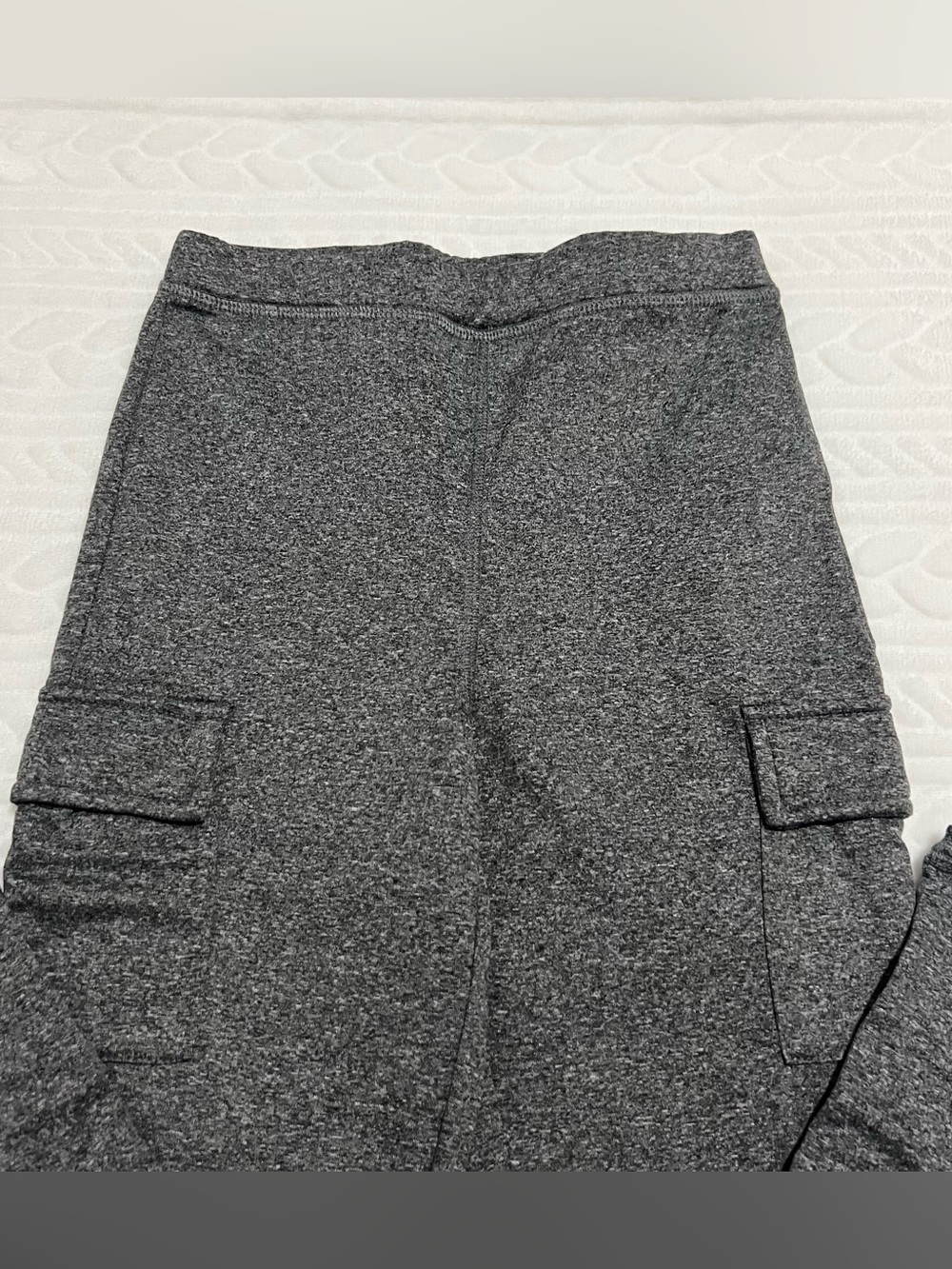 💗 Ultra First - Girls Charcoal Gray Cargo Knit Joggers - Picture 2 of 9